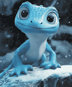 Elsa Frozen Lizard Animation Diamond Painting