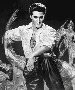 Elvis Monochrome Diamond Painting