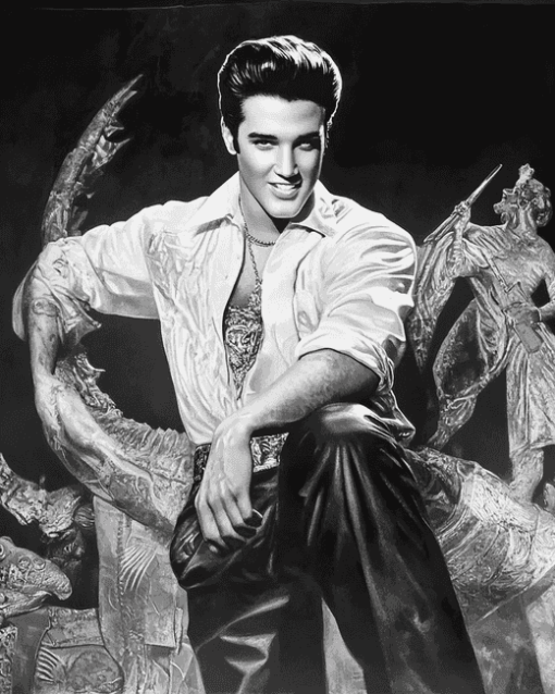 Elvis Monochrome Diamond Painting