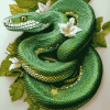 Emerald Snake Reptile Diamond Painting