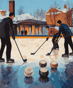 Engaging Curling Players Diamond Painting