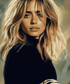 English Model Suki Waterhouse Diamond Painting