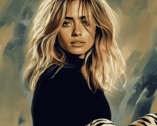 English Model Suki Waterhouse Diamond Painting