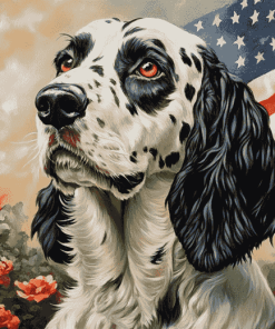 English Setter Puppy Diamond Painting