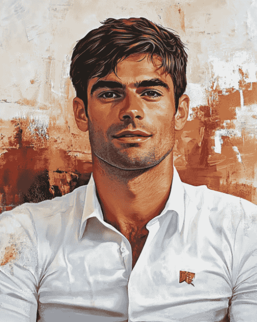 Enzo Zidane Footballer Diamond Painting