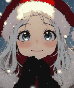 Eri MHA Christmas Anime Diamond Painting