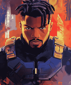 Erik Killmonger Animation Diamond Painting