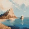 Es Vedra Island Seascape Diamond Painting