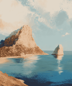 Es Vedra Island Seascape Diamond Painting