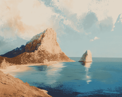 Es Vedra Island Seascape Diamond Painting