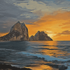 Es Vedra Sunset Seascape Diamond Painting