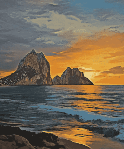 Es Vedra Sunset Seascape Diamond Painting