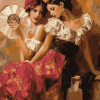 Espanol Vintage Women Diamond Painting