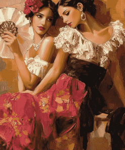 Espanol Vintage Women Diamond Painting