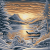 Evening Ice Landscape Diamond Painting