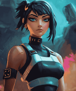 Evie Fortnite Character Diamond Painting