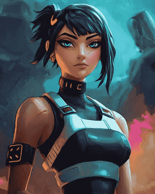 Evie Fortnite Character Diamond Painting