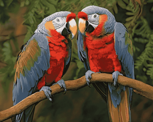 Exotic African Parrot Diamond Painting