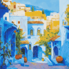 Explore Chefchaouen Cityscape Diamond Painting