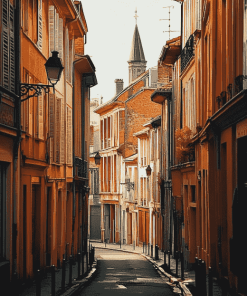 Exploring Toulouse Streets France Diamond Painting