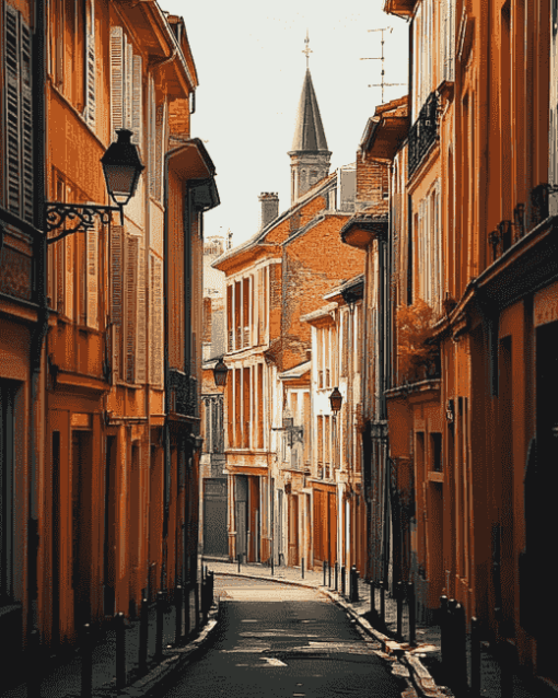 Exploring Toulouse Streets France Diamond Painting