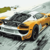 Exquisite Porsche 918 Cars Diamond Painting