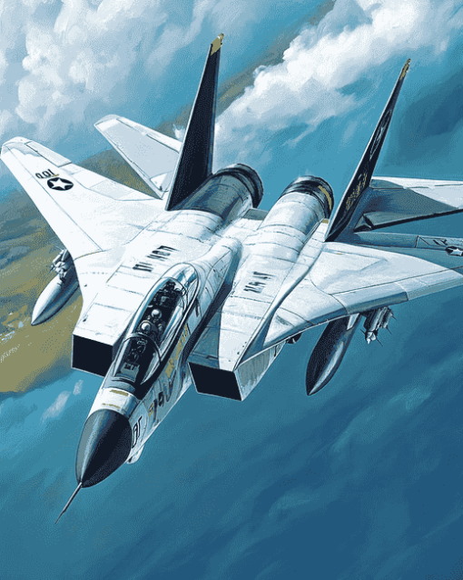 F 14 Tomcat Jets Diamond Painting