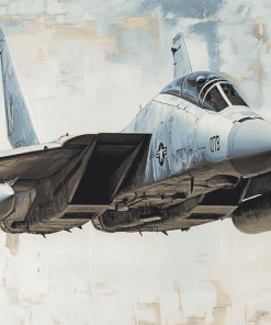 F14 Tomcat Jet Engines Diamond Painting