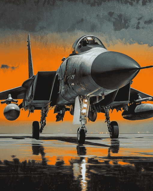 F15 Fighter Jet Diamond Painting