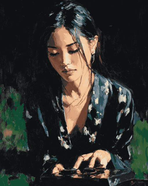 Fabian Perez Asian Woman Diamond Painting