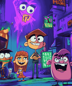 Fairly Oddparents Cartoon Diamond Painting