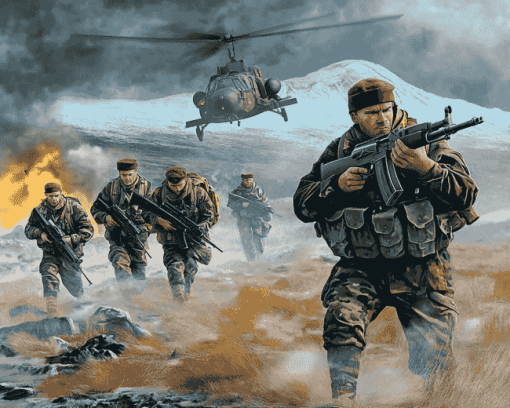 Falklands Military Diamond Painting