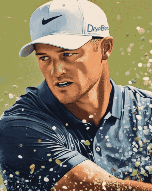 Famous Golfer Bryson Dechambeau Diamond Painting