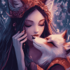 Fantasy Fox Girl Animation Diamond Painting