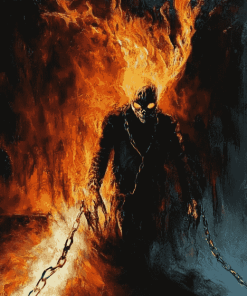 Fantasy Ghost Rider Diamond Painting