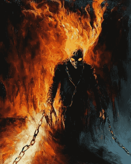 Fantasy Ghost Rider Diamond Painting