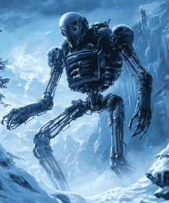 Fantasy Ice Robot Animation Diamond Painting