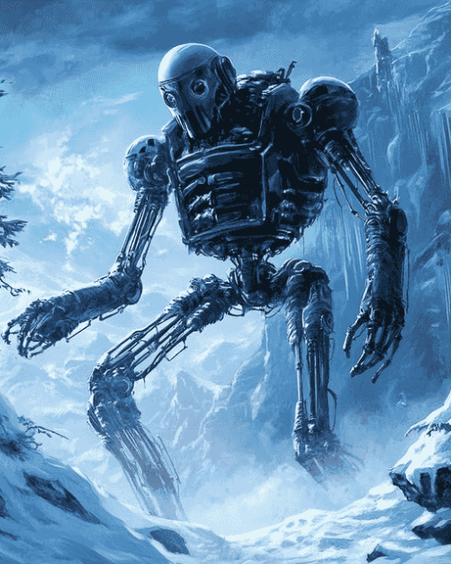 Fantasy Ice Robot Animation Diamond Painting