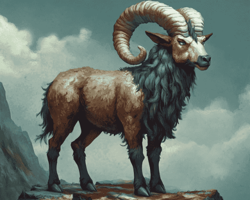 Fantasy Mouflon Art Diamond Painting