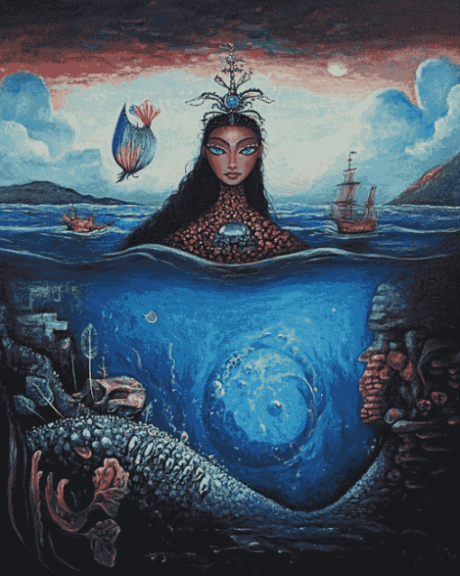 Fantasy Sea Guardian Diamond Painting