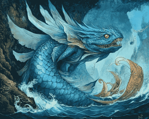 Fantasy Sea Monsters Diamond Painting