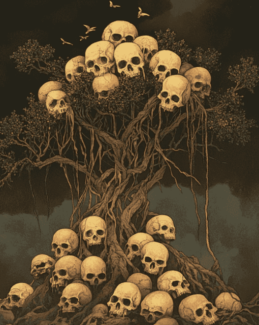 Fantasy Skull Tree Diamond Painting