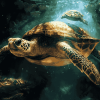 Fantasy Space Turtles Diamond Painting