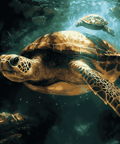 Fantasy Space Turtles Diamond Painting