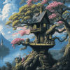 Fantasy Treehouse Diamond Painting