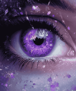 Fantasy Violet Eyes Diamond Painting