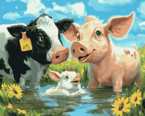 Farm Friends Diamond Painting