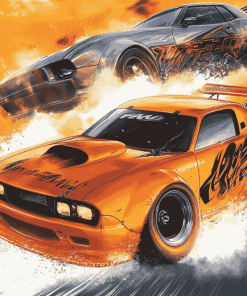 Fast and Furious Movie Cars Diamond Painting