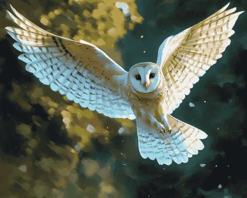 Female Owl Diamond Painting