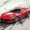 Ferrari F176 Red Sports Car Diamond Painting